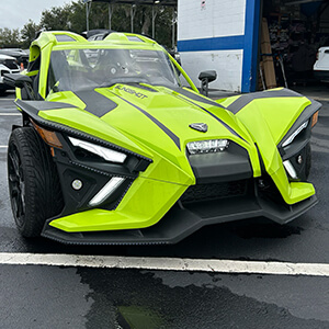 Slingshot with light package